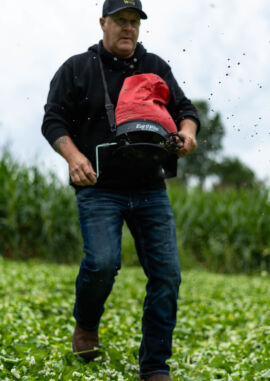 Jeff Seeding with Bag